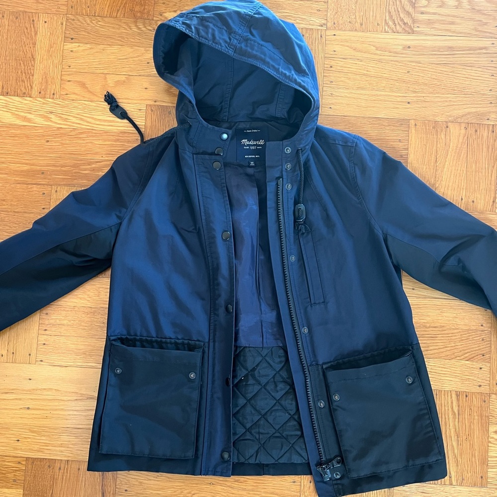Madewell Navy Rain Jacket
